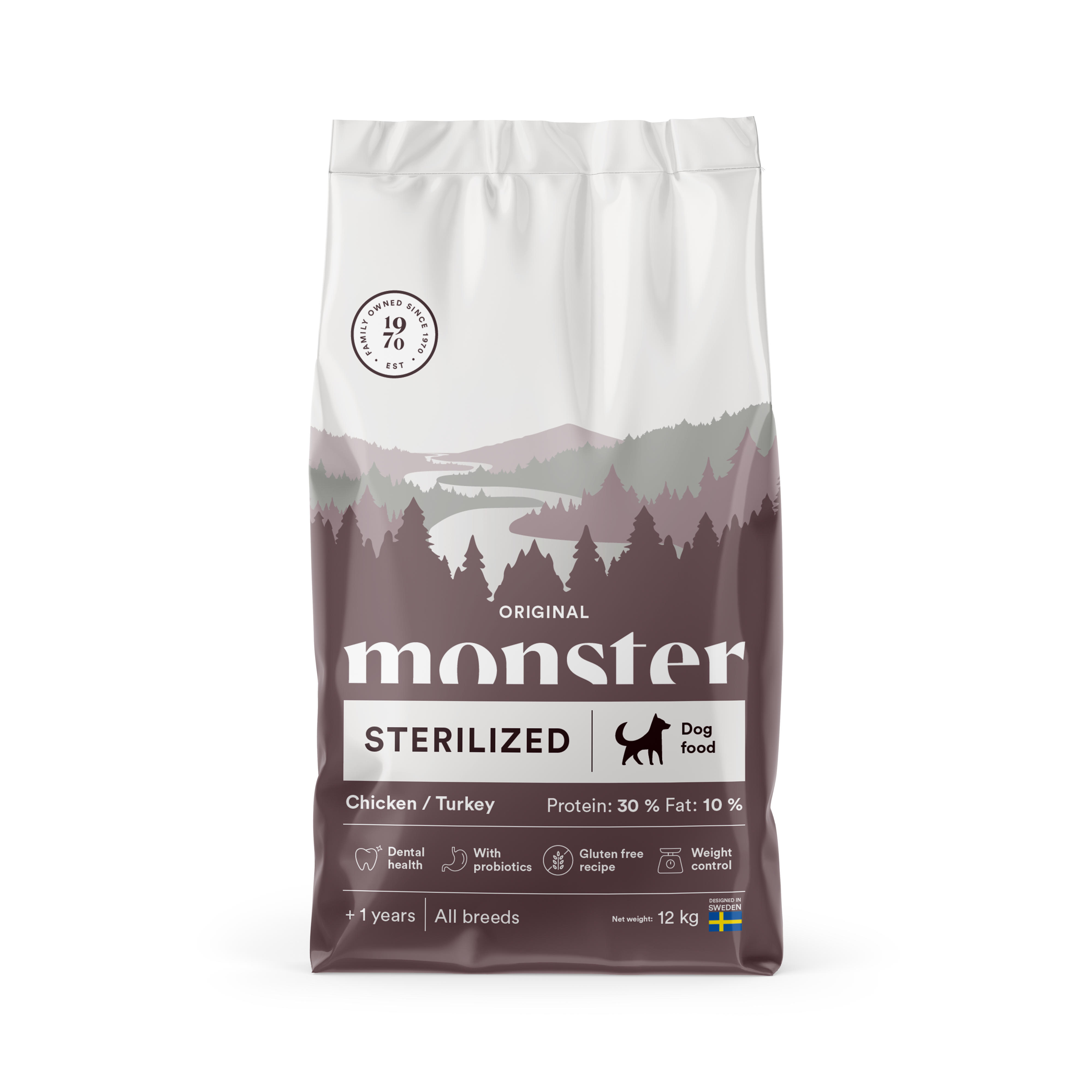Monster Dog Original Sterilized 12Kg