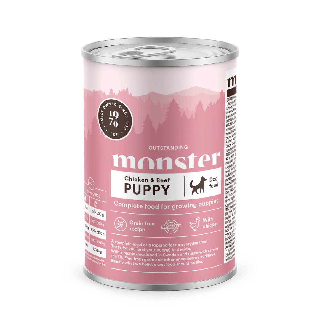 Monster Burk Puppy Chicken & Beef 400g