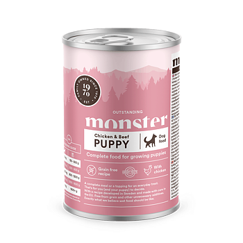 Monster Burk Puppy Chicken & Beef 400g
