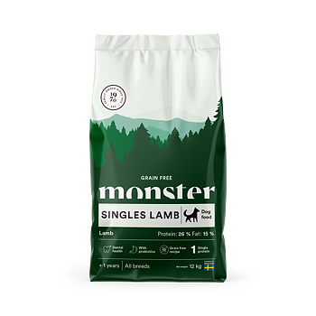 Monster Dog Grain Free Singles Lamb  12Kg