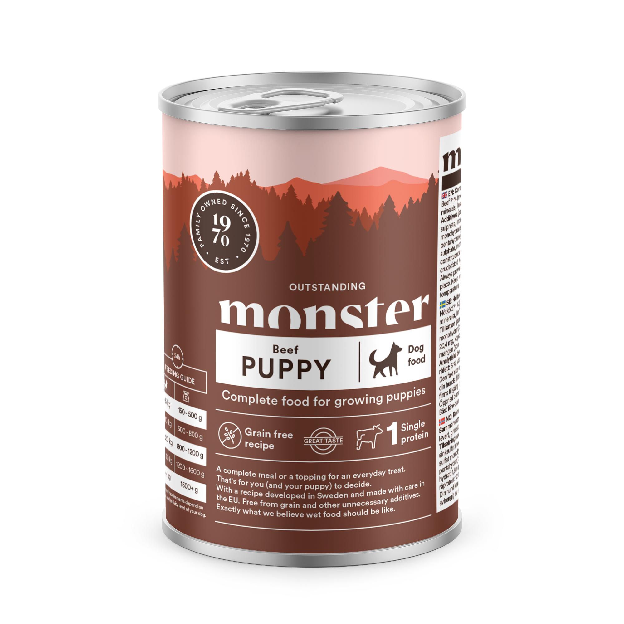 Monster Burk Puppy Beef 400g