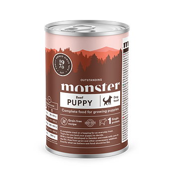 Monster Burk Puppy Beef 400g
