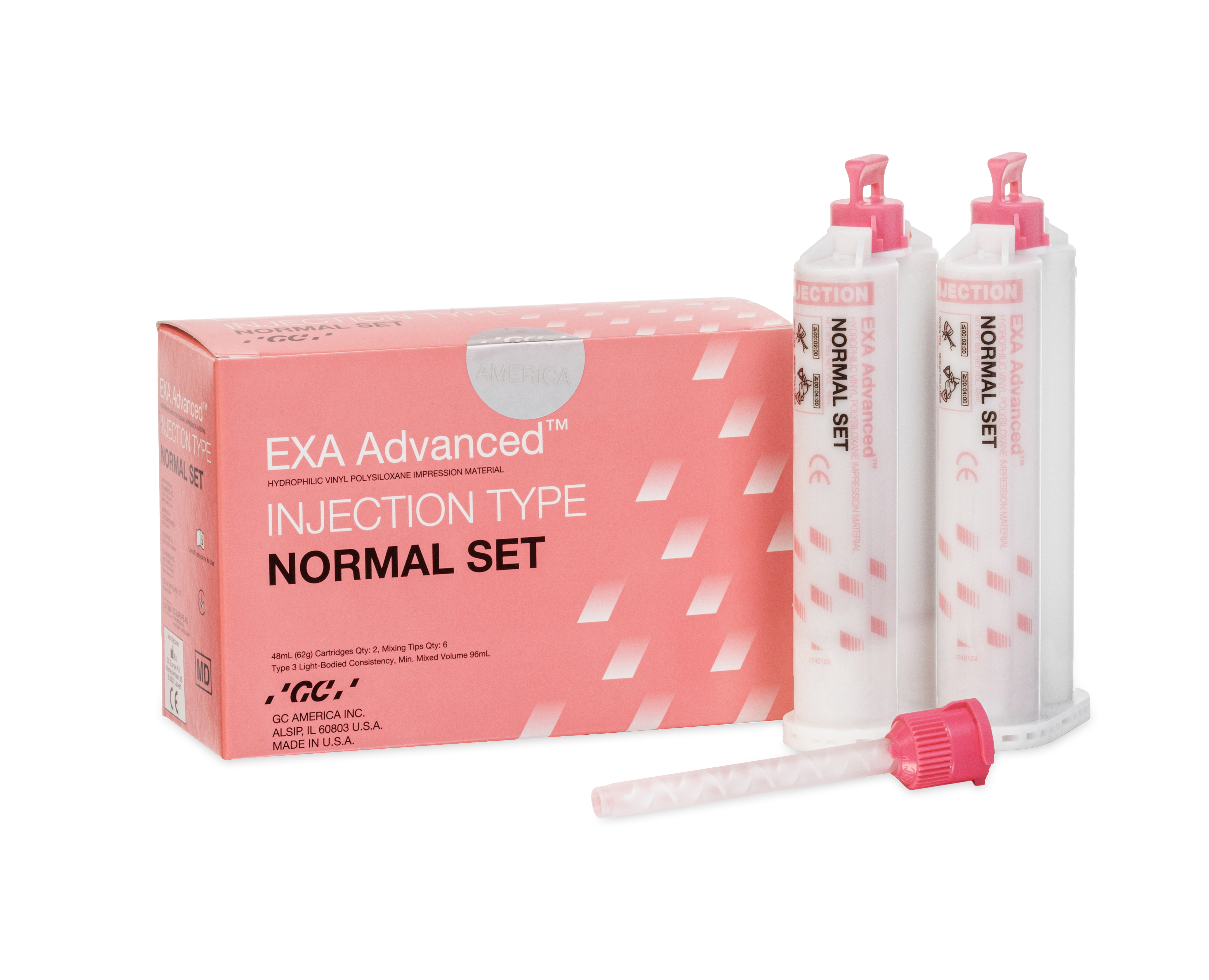  GC Exa Advanced Injection type A-silicone Normal setting, 2 x 48 ml 