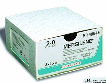 Mersilene suture 3-0, EH7413G, ST-4 needle, 75 cm green