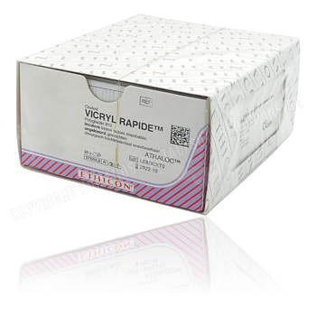 Vicryl Rapide sutur 4-0, V4940H, P-3 needle, 45 cm undyed