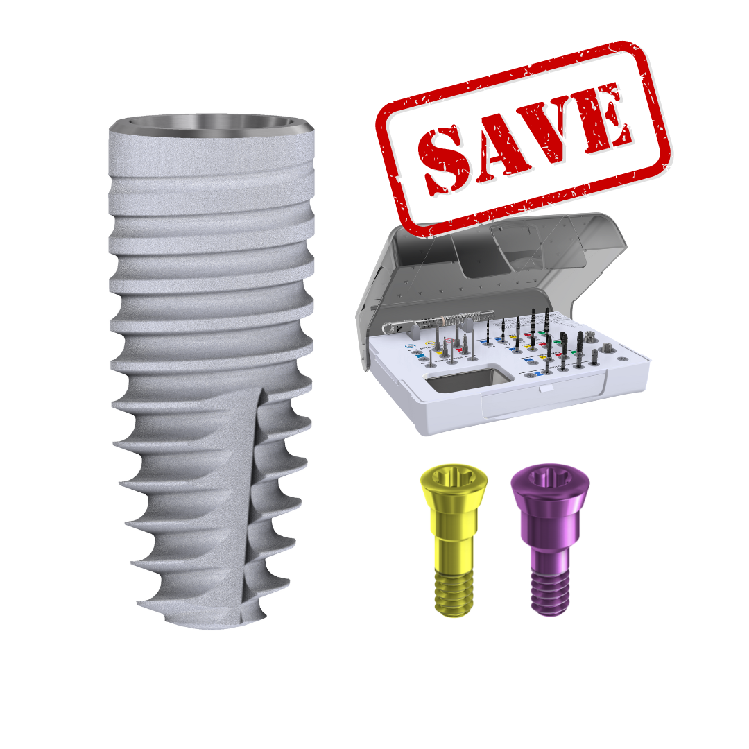 Start with DESS Conical BLT 30 implants + surgical kit