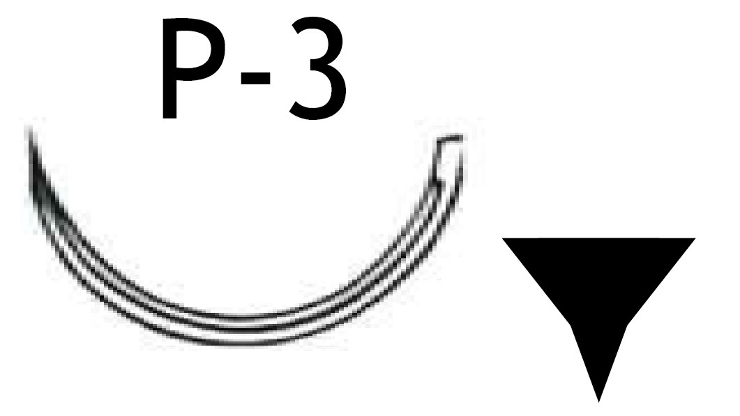 Vicryl Plus sutur 4-0, VCP494H, P-3 needle, 45 cm undyed - 3