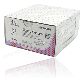 Vicryl Rapide sutur 4-0, V2920H, FS-2S needle, 45 cm undyed