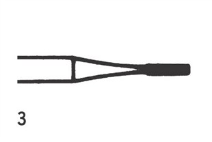 Steel Bur RA Flat fissure XC 3 (012), 6 pcs