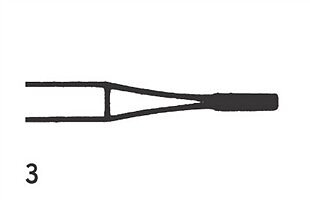 Steel Bur RA Flat fissure XC 3 (012), 6 pcs