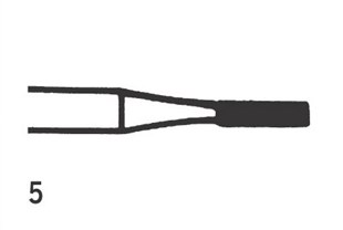 Steel Bur RA Flat fissure XC 5 (016), 6 pcs
