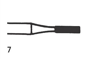 Steel Bur RA Flat fissure XC 7, 6 pcs