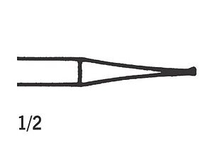 Steel Bur RA Inverted cone 1/2 (006), 6 pcs