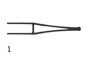 Steel Bur RA Inverted cone 1 (008), 6 pcs