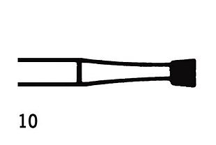 Steel Bur RA Inverted cone 10 (027), 6 pcs