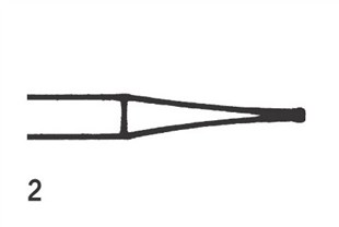 Steel Bur RA Inverted cone 2 (010), 6 pcs