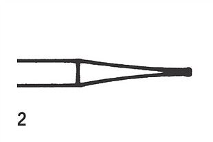 Steel Bur RA Inverted cone 2 (010), 6 pcs