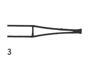 Steel Bur RA Inverted cone 3 (012), 6 pcs