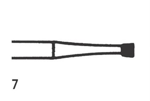 Steel Bur RA Inverted cone 7 (021), 6 pcs