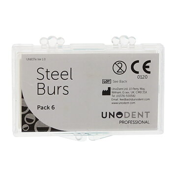 Steel Bur RA Round 1 (008), 6 pcs