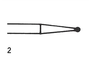 Steel Bur RA Round 2 (010), 6 pcs