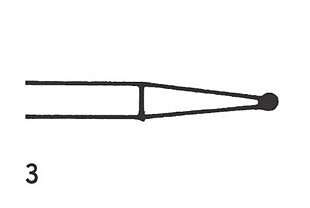 Steel Bur RA Min.Round 3 (012), 6 pcs