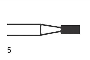 Steel Bur HP Flat fissure 5 (016), 6 pcs