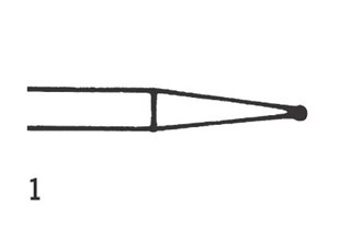 Steel Bur HP Round 1 (009), 6 pcs