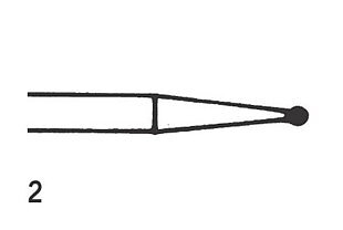 Steel Bur HP Round 2 (010), 6 pcs