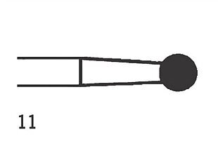 Steel Bur HP Round 12 (031), 6 pcs