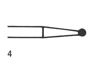 Steel Bur HP Round 4 (014), 6 pcs