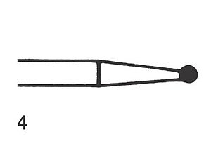 Steel Bur HP Round 4 (014), 6 pcs