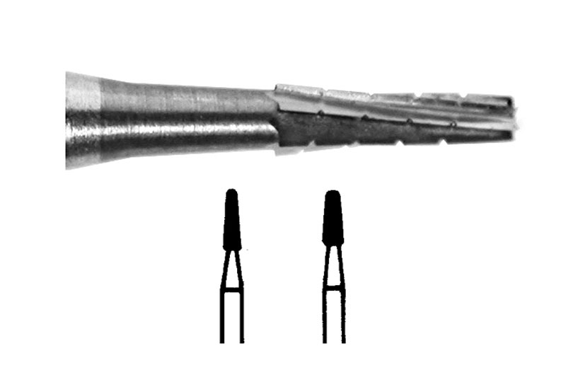 TC Bur Tapered fissure 701, 5 pcs