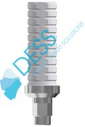 Temporary abutment engaging NP + screw