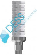 Temporary abutment engaging NP + screw