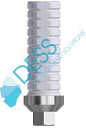 Temporary abutment engaging NP + screw