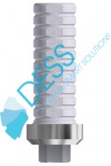 Temporary abutment engaging RP + screw