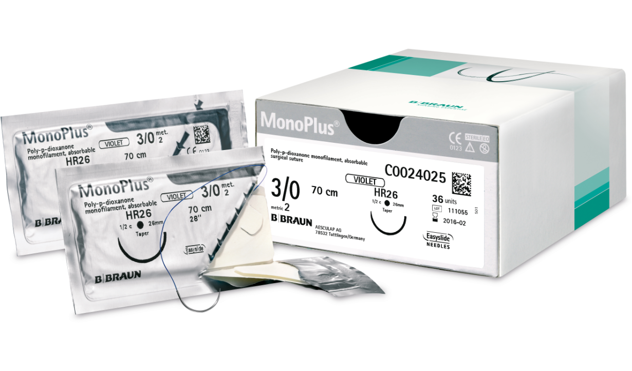 Monoplus sutur 5-0 G0024013, 70CM HR17 mm needle (M)DDP, violet