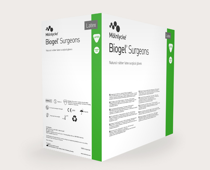 Biogel Surgeons powder-free surgical glove 8, 50 pairs