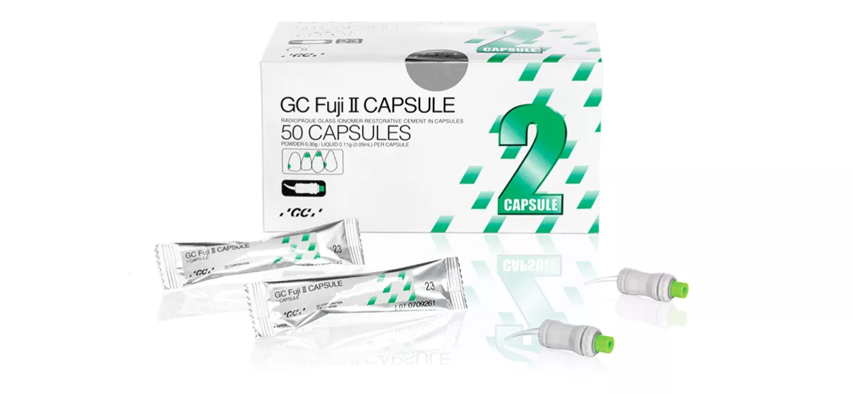 GC Fuji II, 50 Capsules, N°22.5 (C2) grey brown