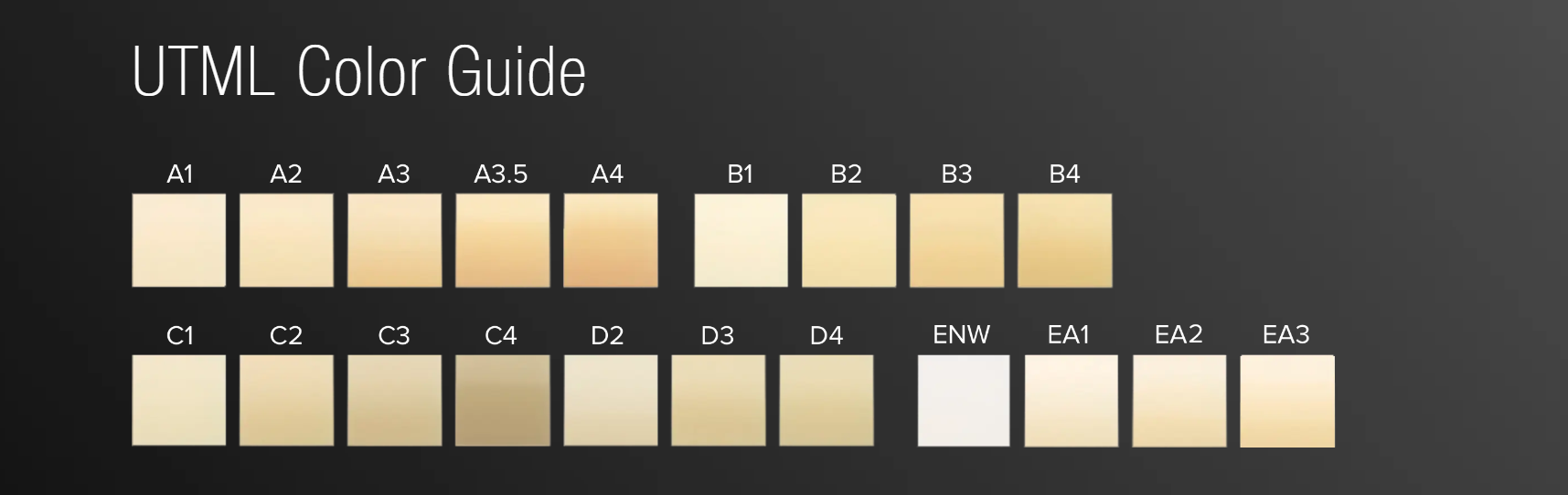 utml color guide