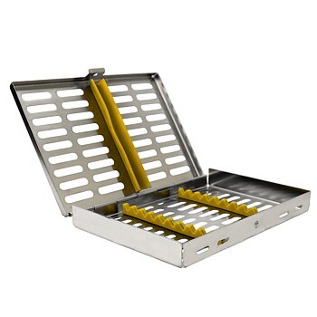 Steriliseringskassetter med fast lock