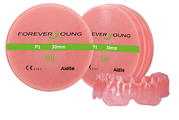 Pink PMMA denture base