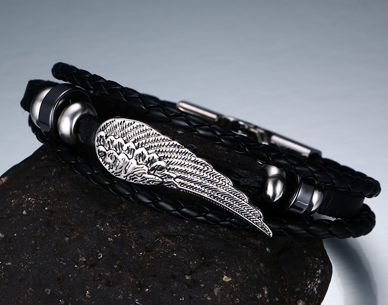 Läderarmband "Angel Wings" - 3