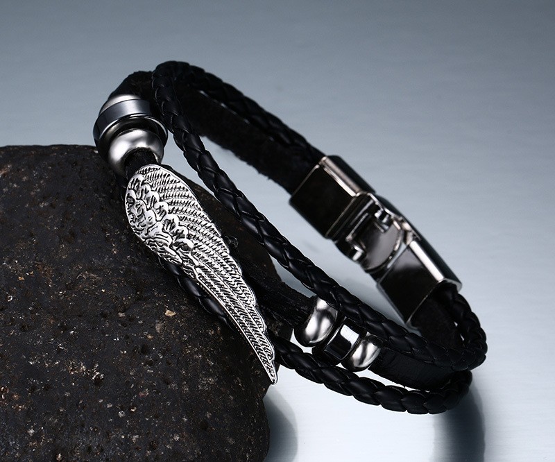 Läderarmband "Angel Wings" - 2