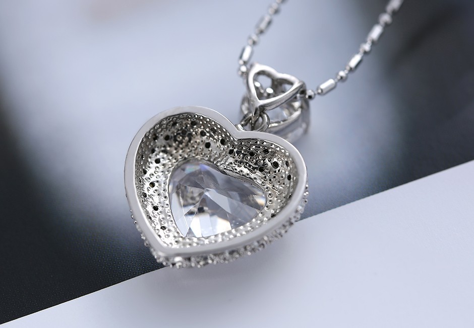 Smyckeset med Cubic Zirconia Solitaire samt i Platinumplätering - 9