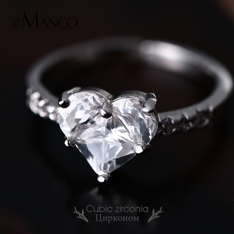 Smyckeset med Cubic Zirconia Solitaire samt i Platinumplätering - 3