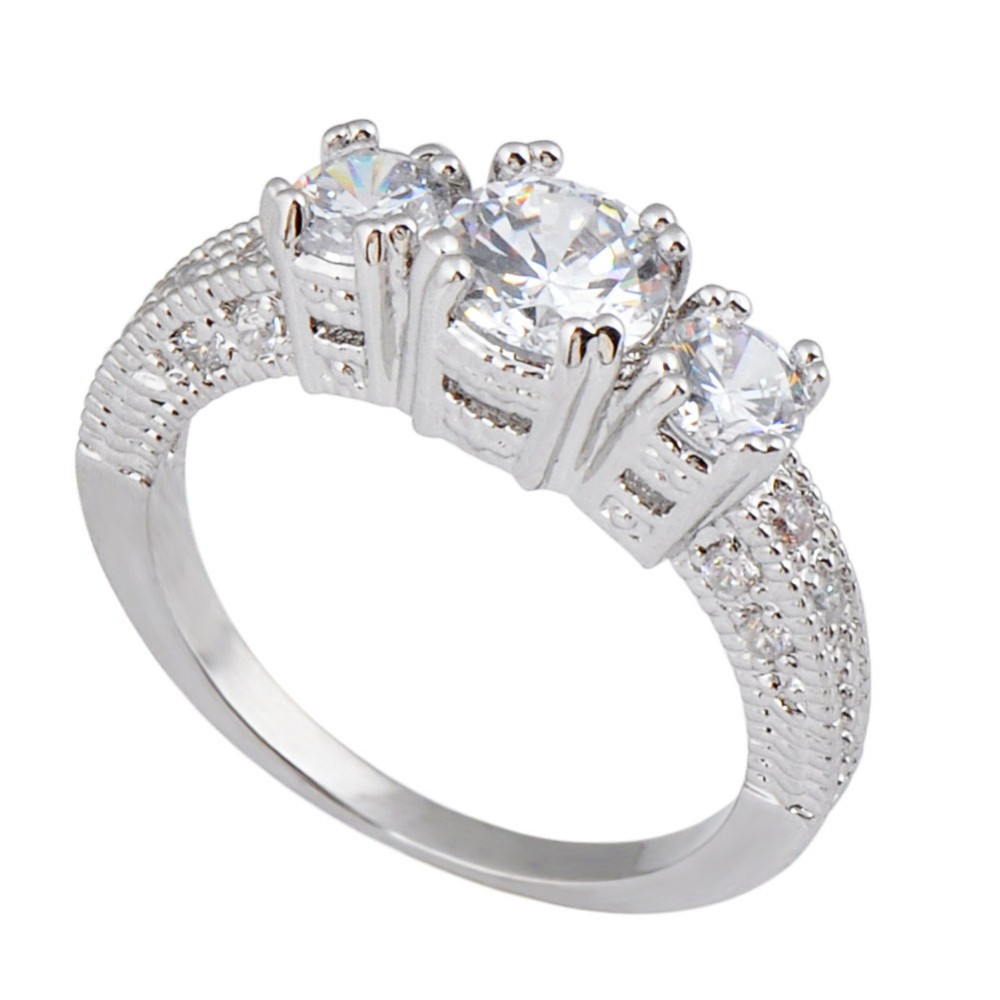 Ring med Cubic Zirconia i olika storlekar och i 925 Sterling Silverplätering - 3