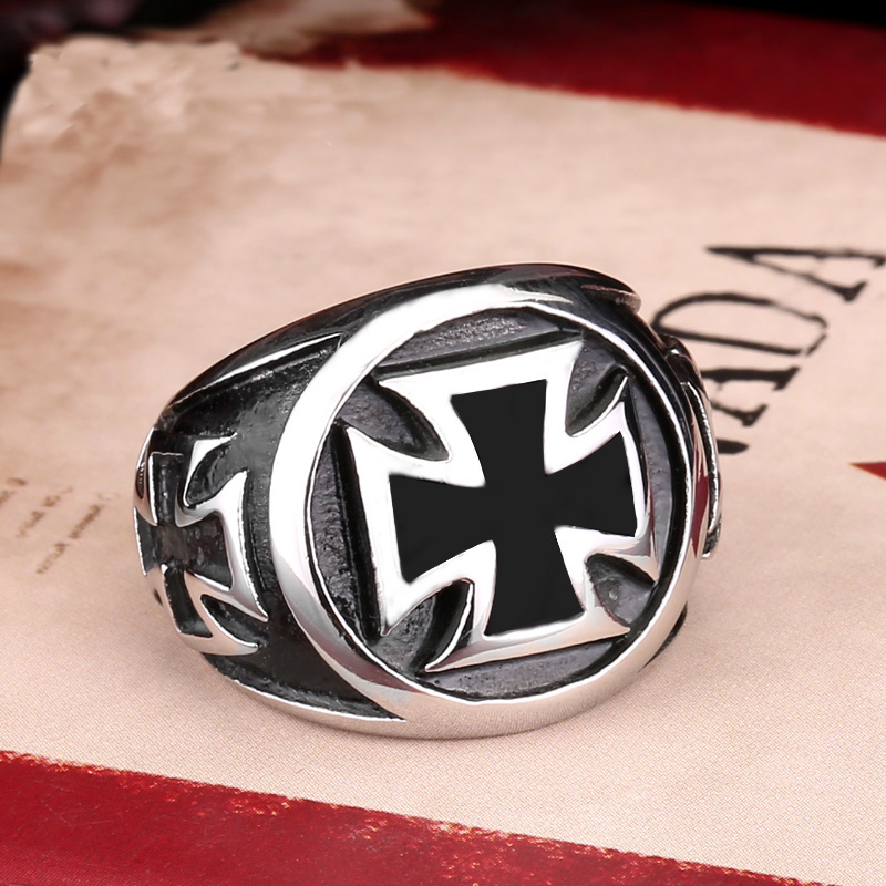 Ring "Maltese Cross"  i Rostfritt stål - 5