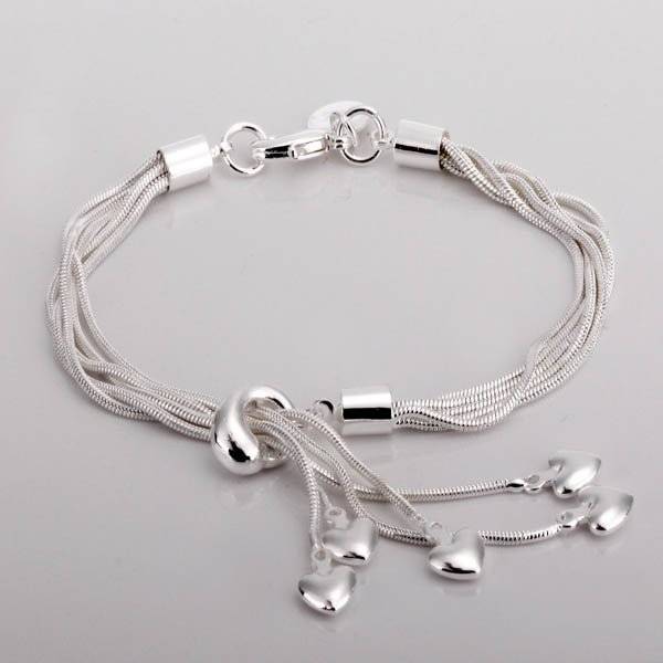 Armband "Hearts" i 925 Sterling Silverplätering - 2